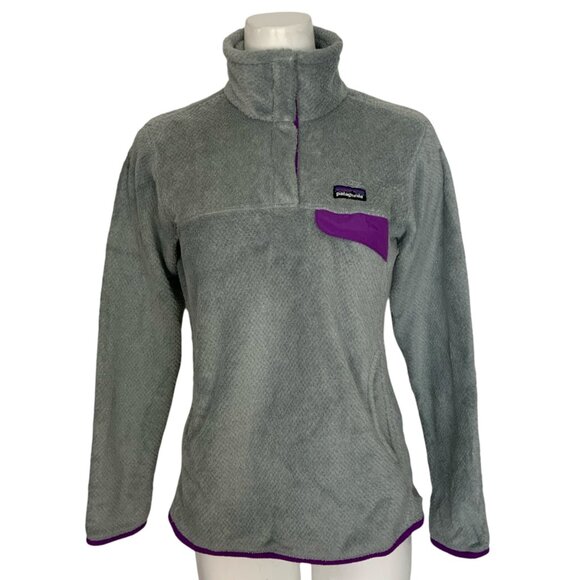 Patagonia Womens Re-Tool Snap T Pullover Jacket M Gray Mock Camping Gorpcore - Picture 1 of 13